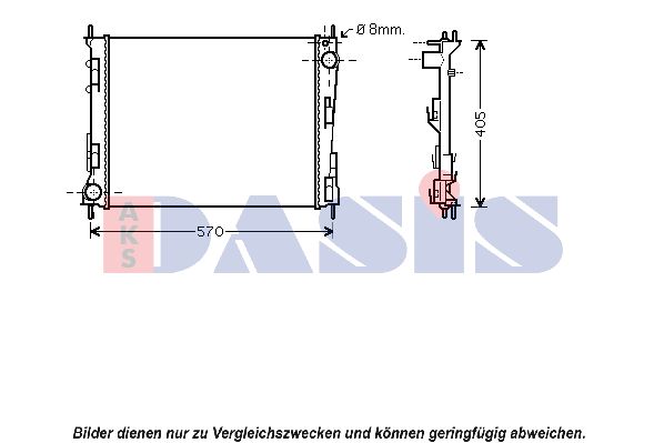 AKS DASIS Radiaator,mootorijahutus 180063N